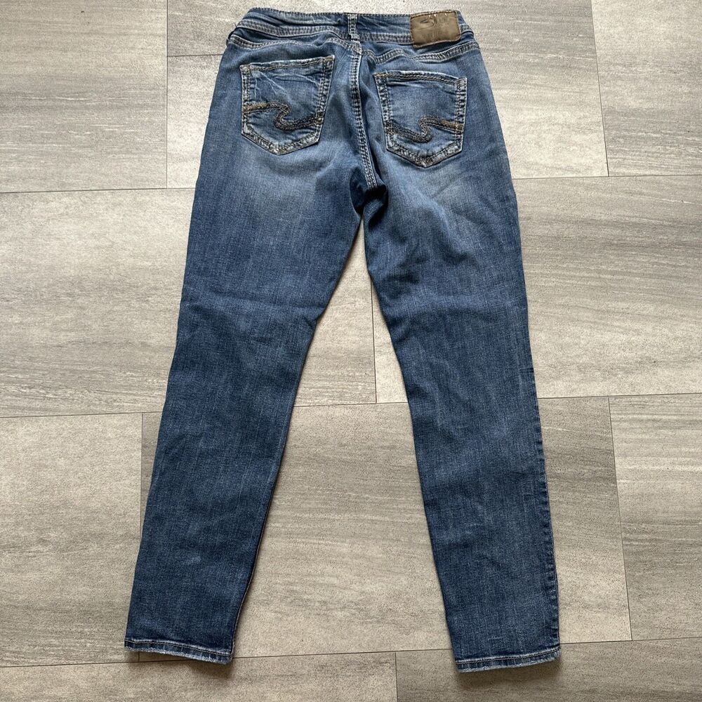 Silver Sam Jeans Women's W25 x L25 Distressed Skinny Leg - Picture 3 of 4
